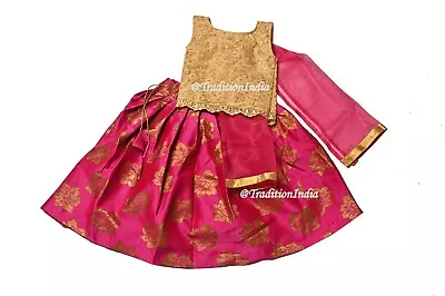 Indian Girls Lehenga Kids Lehenga Indian Kid Lehenga Ethnic Kids Wear • $32.69