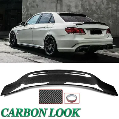For Mercedes Benz E Class W212 2010-2016 Rear Trunk Spoiler Wing Carbon Look ABS • $91.99