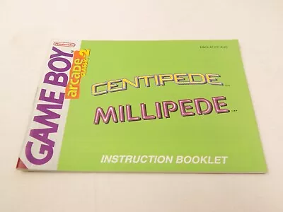 Nintendo Gameboy GB Centipede Millipede Instruction Manual Only • $12.53
