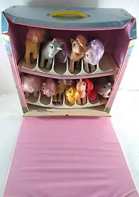 Vintage My Little Pony G1 Dream Castle Case W 10 Ponies MLP 1980s Hong Kong • $79.99