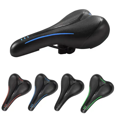 Mountain Bicycle Seat Saddle Road Bike Cycling Soft Comfort Seat Air Cushion Pad • $10.59