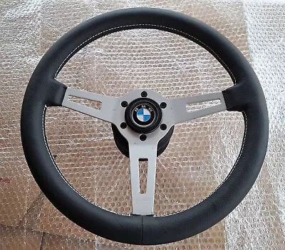 Vintage Momo Leather Steering Wheel Bmw E12e21e23e24e28 • $299