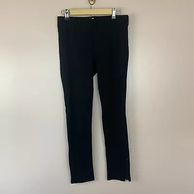 Vince Women’s Black Riding Pants Size 6 Ankle Zippers • $19.95