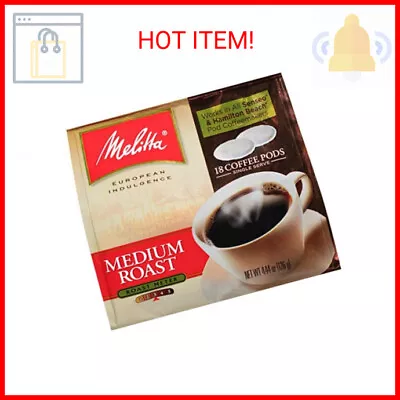 Melitta Coffee Pods Medium Roast 18 Count (Pack Of 6) 108 Total Pods • $45.84