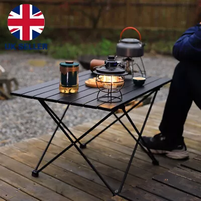 Portable Folding Table Garden Camping Picnic BBQ Beach Fishing With Carry Bag UK • £10.88