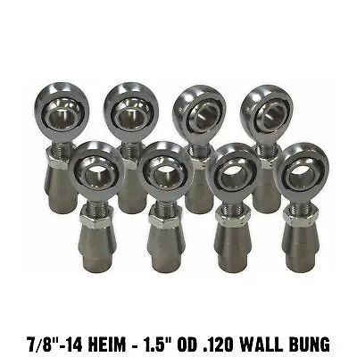 7/8  Chromoly Heim Joint 1.5  OD .120  Wall Bung 4 Link Rod End Fabrication Kit • $244.99