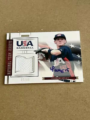 2012 USA Baseball Auto Jersey #d/99 Parker Kelly Signature Autograph • $1.99