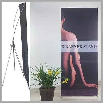 Premium Adjustable Tripod X-Frame Banner Stand 24 X63  To 31 ½ X72 (Frame ONLY) • $27.99