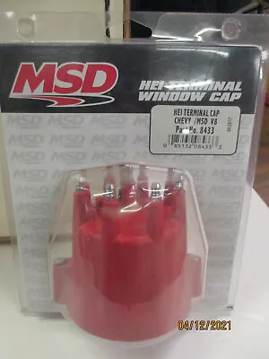 MSD Ignition 8433 Distributor Cap New Type HEI Cap W/Wire Retainer • $41.25