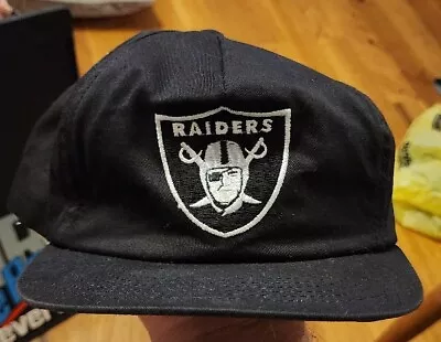 Vintage OAKLAND RAIDERS Snapback Trucker Hat Cap Made In USA 1970s Early 1980s • $49.99