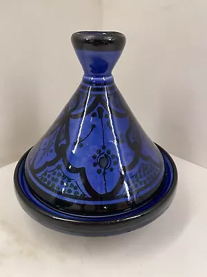 $38 • Buy Authentic Vintage Moroccan Tagine, Painted And Varnished By Hand…7 Inches Tall