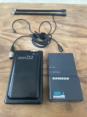 £31.11 • Buy Samson Wireless Transmitter And Receiver MR-1 And TX3 System - Sony Lavalier