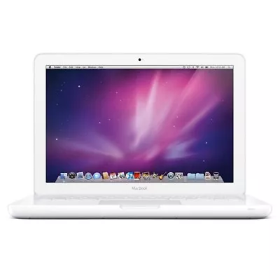 Apple MacBook 13  Core 2 Duo 2.4Ghz 4GB 500GB White Unibody Mid-2010 MC516 A1342 • £325