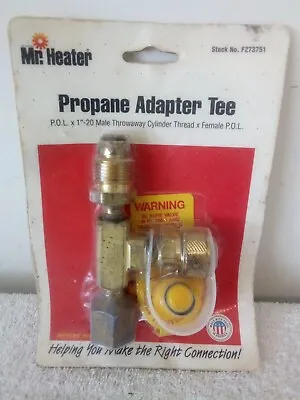 Mr. Heater Brass Cylinder Adapter # F27373751  NOS   NEW IN FREE SHIPPING • $35