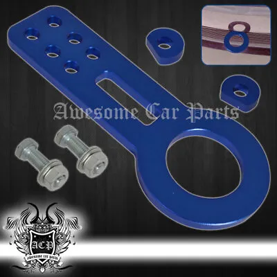 Universal 4000Lb Pulling Tow Towing Weight Hook Hitch Jdm Front Bumper 10mm Blue • $13.99