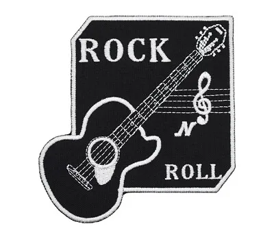 Rock N Roll Patch | Guitar Music Note Rock And Roll Boogie-Woogie Band Logo • $4.99