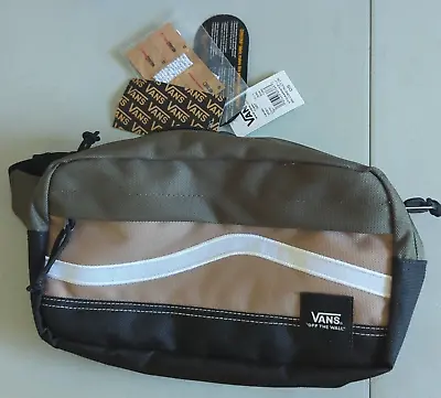 VANS Construct Cross Body Bag VN0A4RWYZ1U Olive/Black/Tan - Brand New With Tags • $31.90