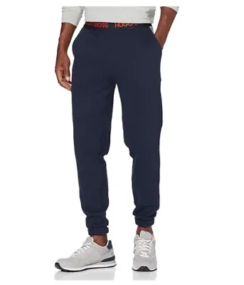 $103.86 • Buy New Hugo Boss Mens Blue Tracksuit Bottoms Pants Gym Sports Lounge Athleisure XL