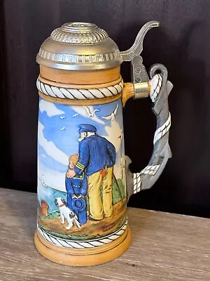 Looking Out To Sea Limited Edition Collector's Stein Mug 1 Norman Rockwell 1981 • $27