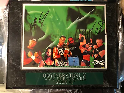 $175 • Buy D-Generation X Signed Autographed Plaque Chyna Billy Gunn Road Dogg WWF WWE DX