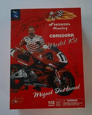 Vintage New Ray 1/12 Honda Racing CBR600RR Kit Autographed Miguel DuHamel Yvon • $119.95