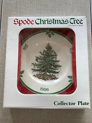 SPODE Christmas Tree Display COLLECTOR PLATE Vintage 1996 Dated England • £24.10