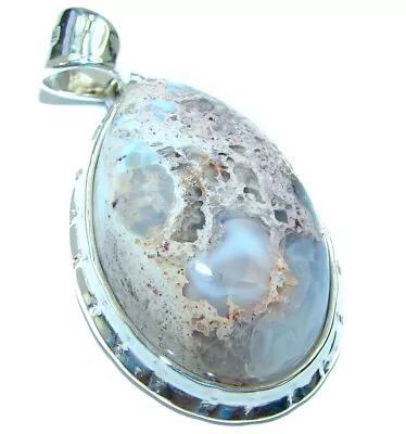 Bonfire Night Natural  Mexican Fire Opal .925 Sterling Silver Handmade Pendant • $126.60