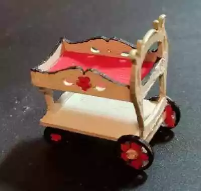 1:48 Inch Tea Cart Laser Cut Kit From Maple Handcrafted • $10.50