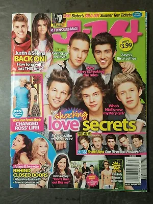 J-14 Magazine One Direction Harry Styles Niall Zayn Liam Selena Bieber JULY 2013 • $15