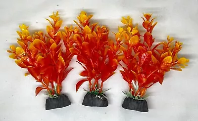 $8.50 • Buy (10 Pack) 4  Artificial Plastic Decoration Aquarium Plant For Fish Tank New