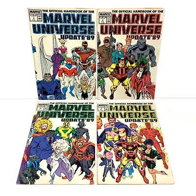 The Official Handbook Of The Marvel Universe Update '89 #1 2 3 4. (4 Issues) • £12.99