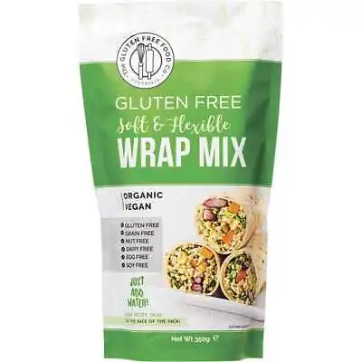 The Gluten Free Food Co. Soft & Flexible Wrap Mix 350g • $22.54