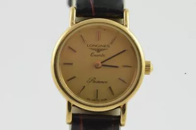 Longines Presence 24MM Quartz Steel Nice Condition Vintage Leather Band 3 L077 • £391.99