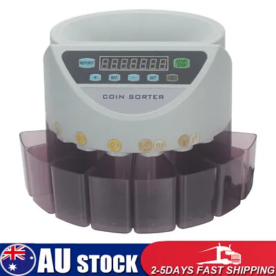 Australian Coin Sorter Automatic Electronic Counter LED Display Counting Machine • $184.99