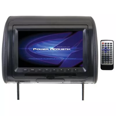 Power Acoustik 9  Headrest Monitor (Single) With DVD Player IR/FM Transmitters C • $189.99