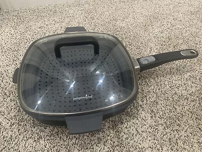 Pampered Chef  Nonstick Sauté And Steam Pan • $50