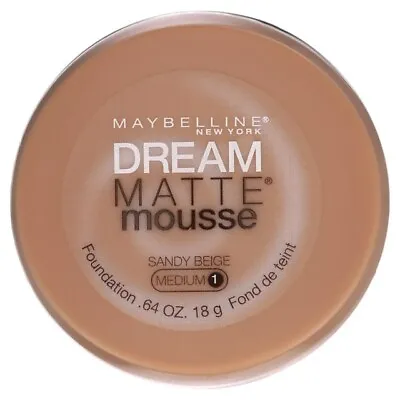 Maybelline Dream Matte Mousse Foundation Makeup 60 Sandy Beige 0.64 Oz • $9.99