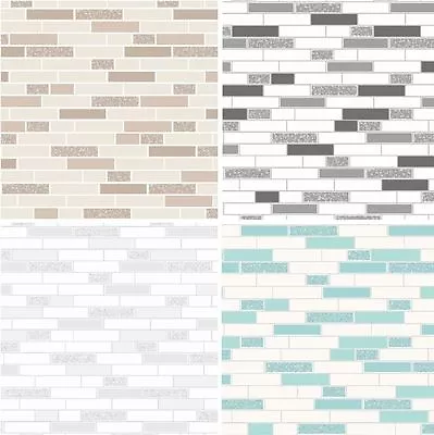 £12.45 • Buy Holden Decor Oblong Granite Kitchen Bathroom Wallpaper Glitter Tile 3 Colours