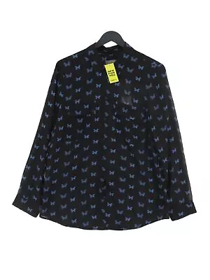 Mint Velvet Women's Shirt UK 12 Black 100% Polyester Basic • £18.25