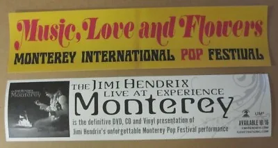 Jimi Hendrix 2016 Live Monterey Pop Festival Promotional Sticker New Old Stock • $5.99