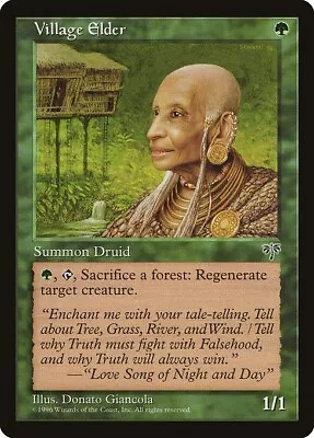 MTG Mirage --- VILLAGE ELDER --- Common! NM! Magic The Gathering!     *B3G1* • $0.99