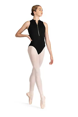 Mirella By Bloch Ladies Zip Front Braided Open Back Leotard M3114LM Black • £46