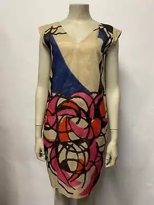 Marni Multi Coloured Cotton Tunic Dress 6 • £40