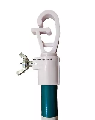 Heavy Duty Telescopic Washing Line Extending Clothes Line Prop Pole Support 2.2M • £7.99