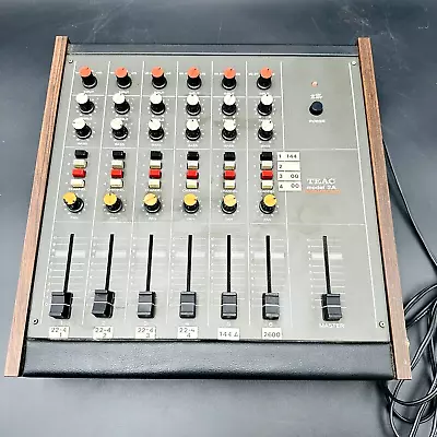 TEAC Model-2A Vintage Mixer Console Tabletop Tested • $228.88