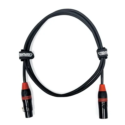 5' Color Coded Length 3-Pin Professional Light DMX Cable With Locking XLR Ends • $10.97