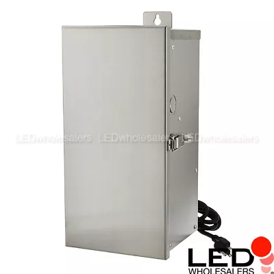 75~300W Low Voltage Multi-Tap Stainless Steel Landscape Lighting Transformer ETL • $179.99