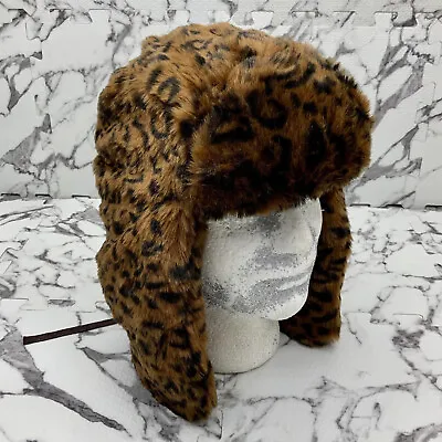 Men's Kangol Leopard Faux Fur Trapper Hat • $145