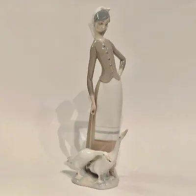 Vintage Lladro Girl With Geese Porcelain Figurine #1035 Hand Made In Spain 11  • $84