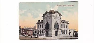 Wabash Depot / Quincy Illinois / Antique Railroad Postcard / 1912 Cancel • $0.50